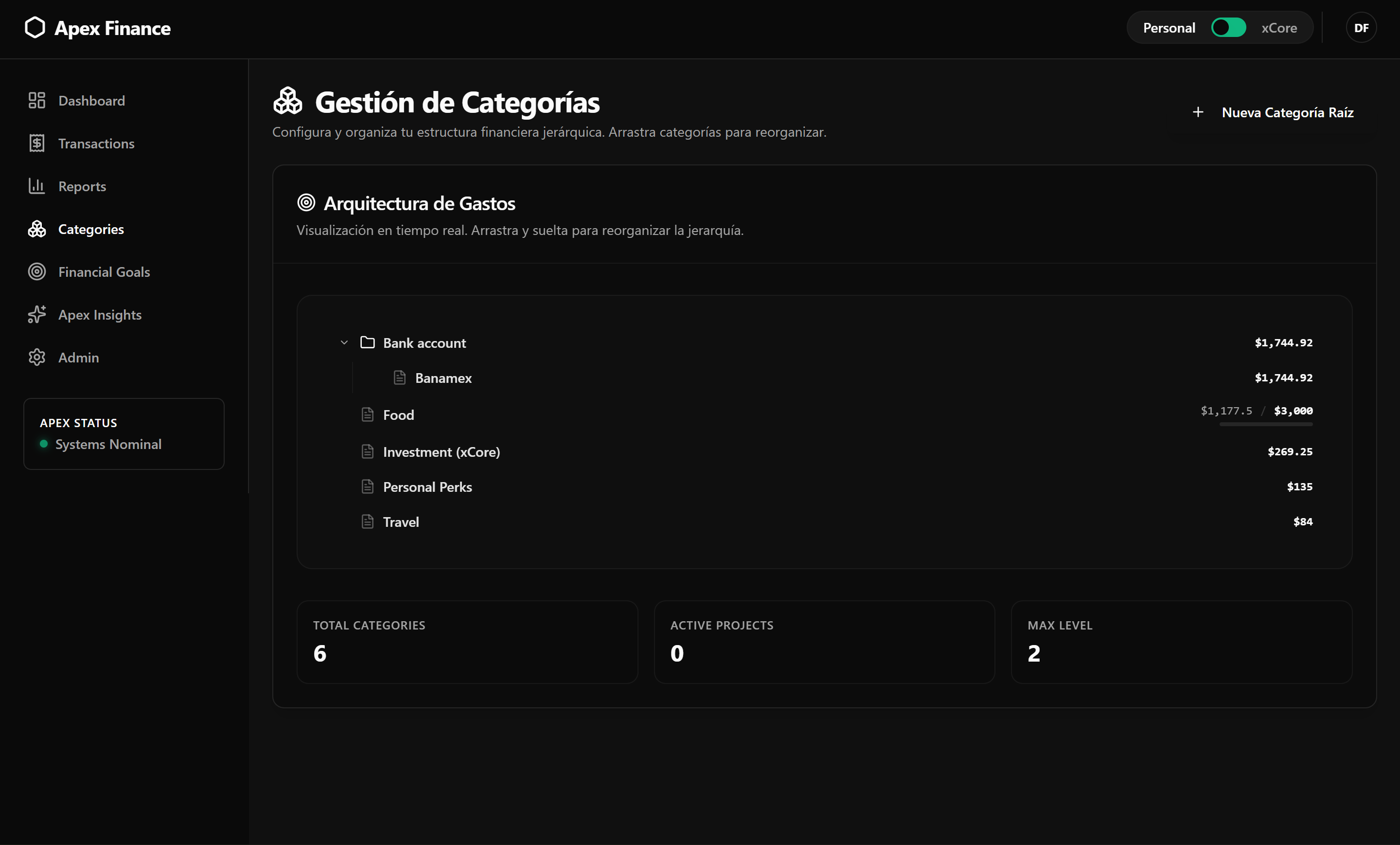 Apex Finance - Asistente de IA