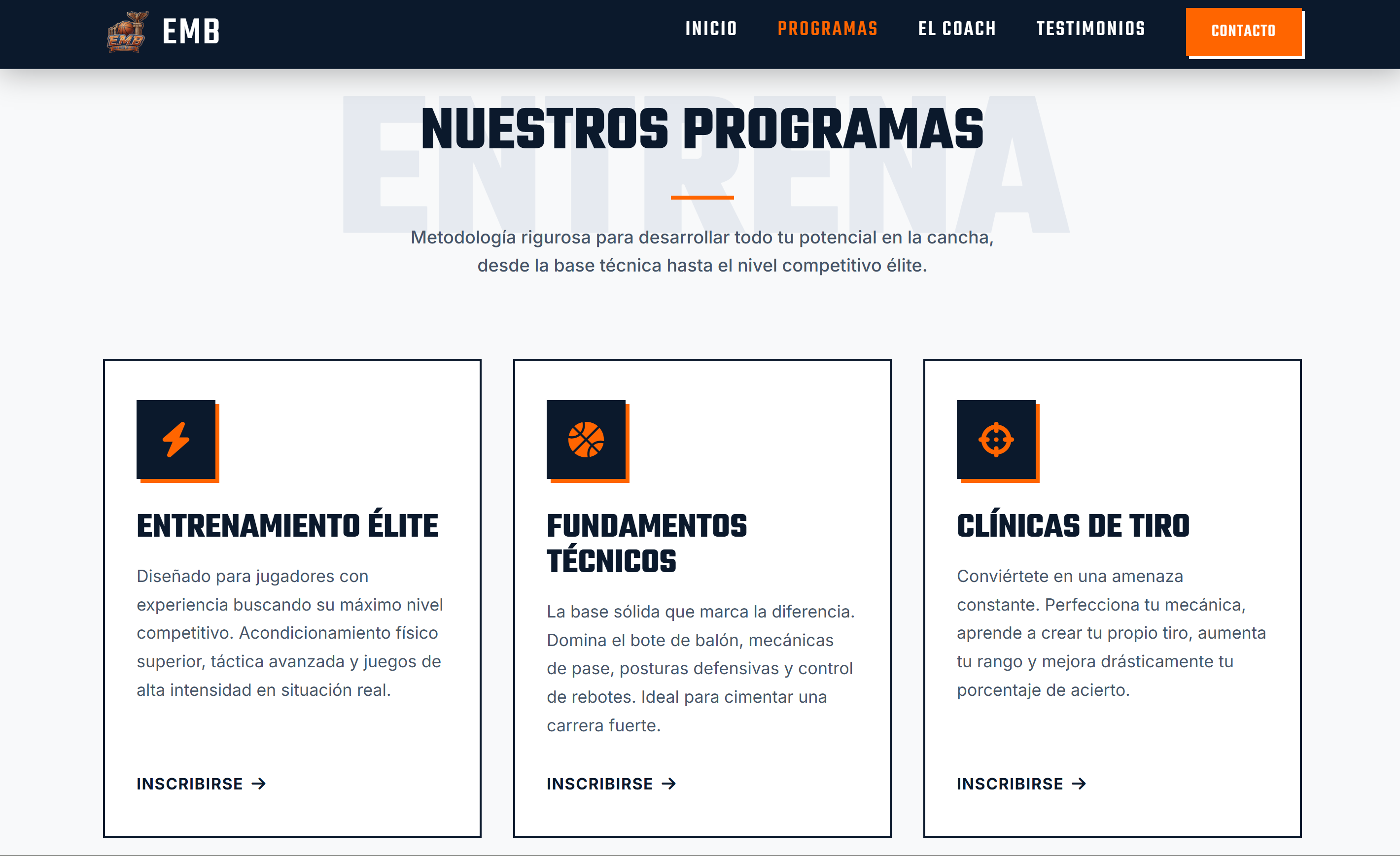 EMB - Perfil del entrenador