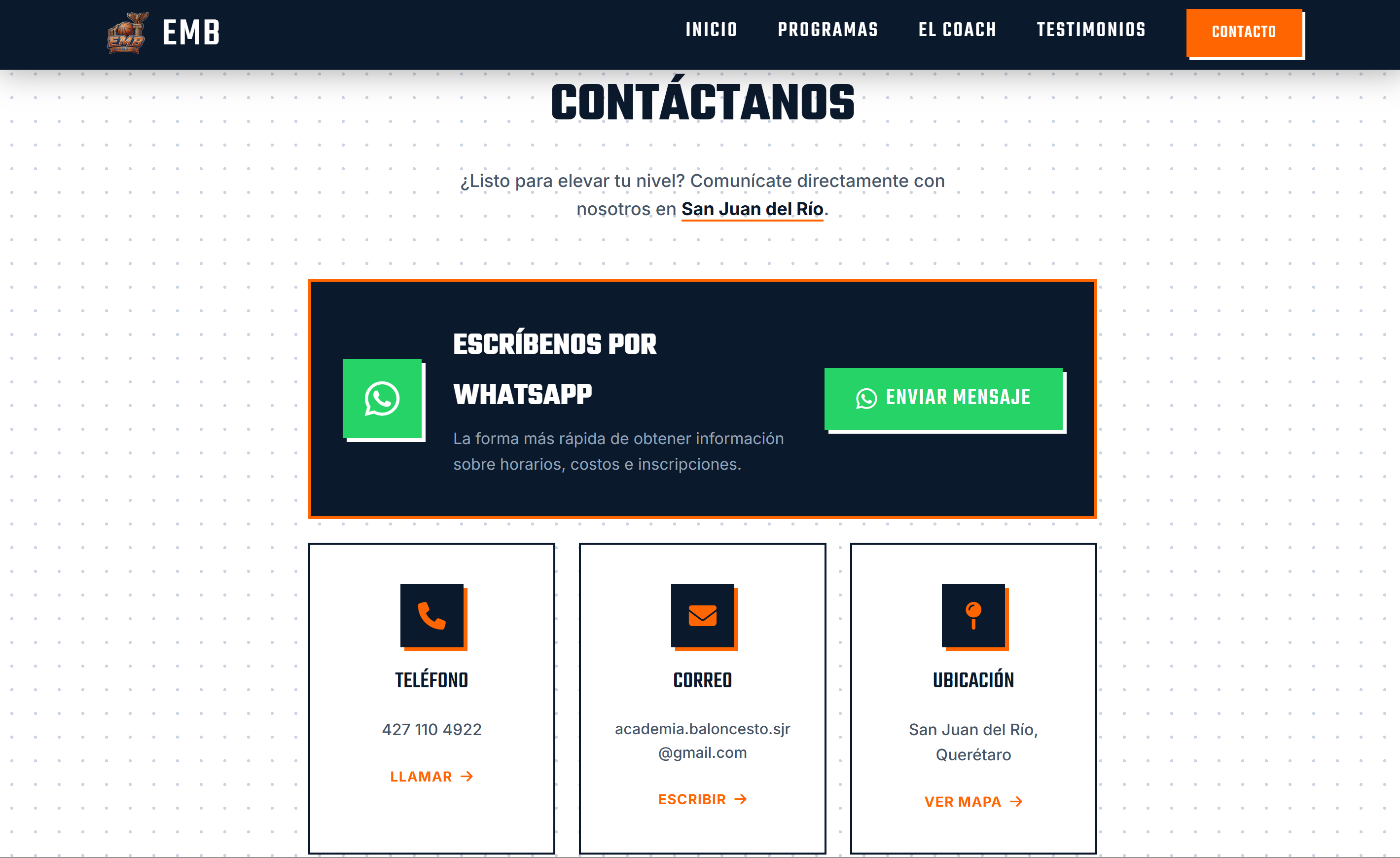 EMB - Contacto directo
